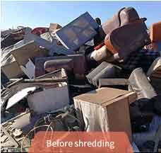 Scrap furniture shredding Scrap furniture shredding